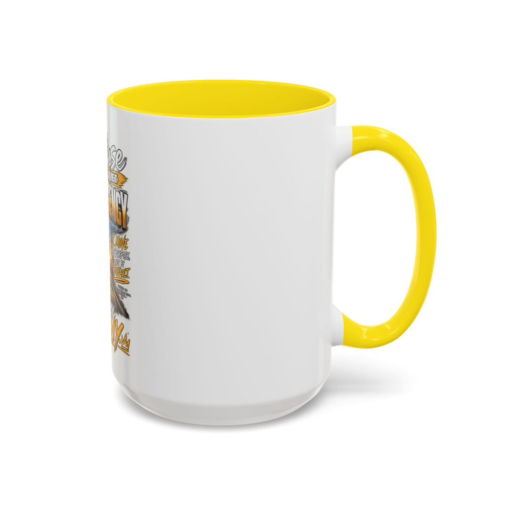 Motivational Coffee Mug — "I Refuse to Let Complacency Affect My Destiny"