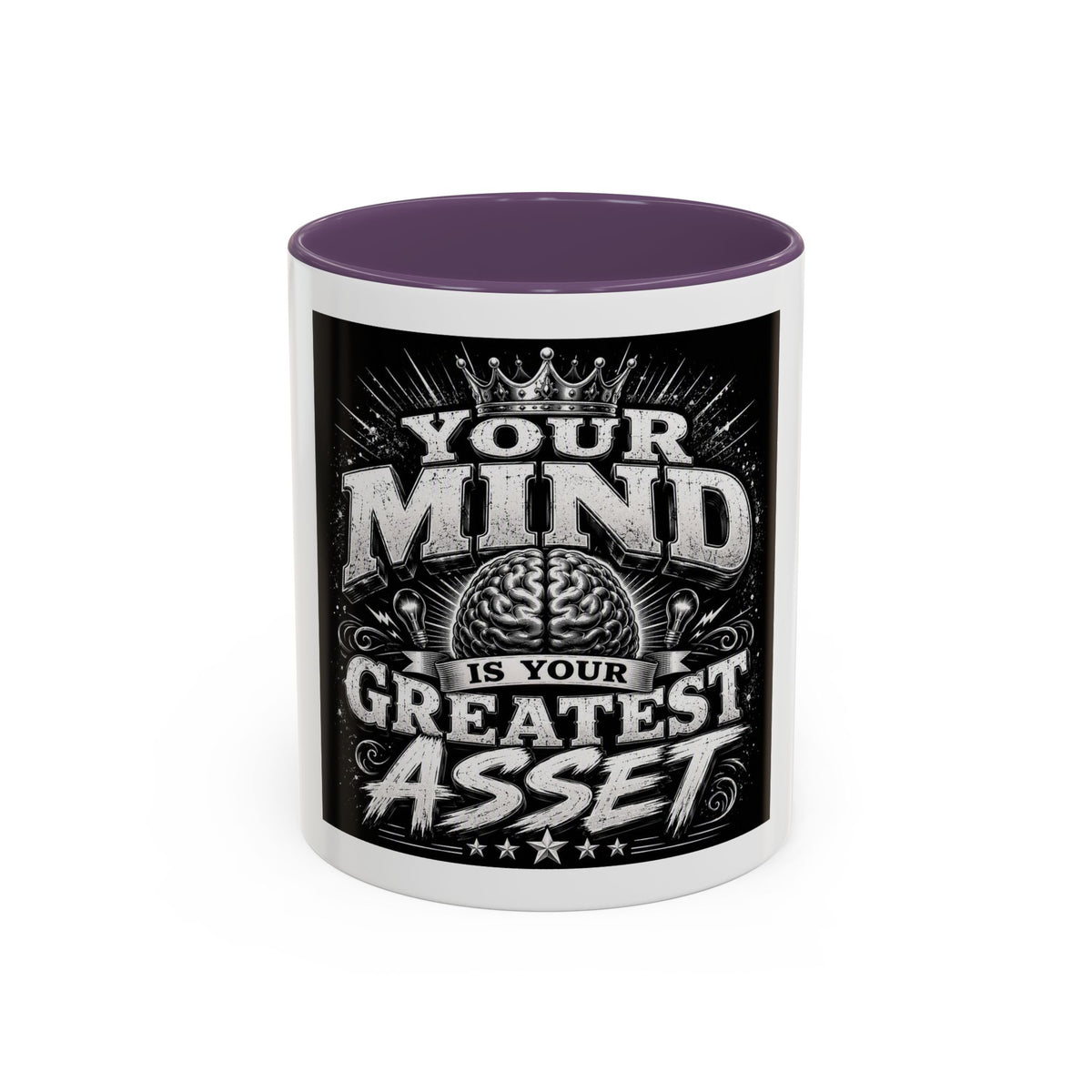 Motivational Coffee Mug — "Your Mind Is Your Greatest Asset" Accent Mug (11/15oz)