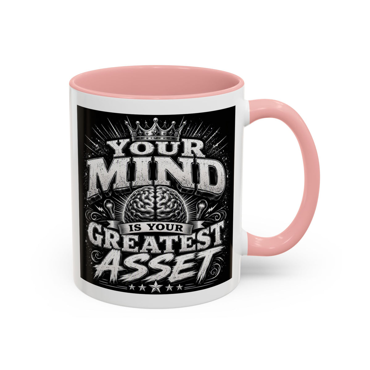 Motivational Coffee Mug — "Your Mind Is Your Greatest Asset" Accent Mug (11/15oz)