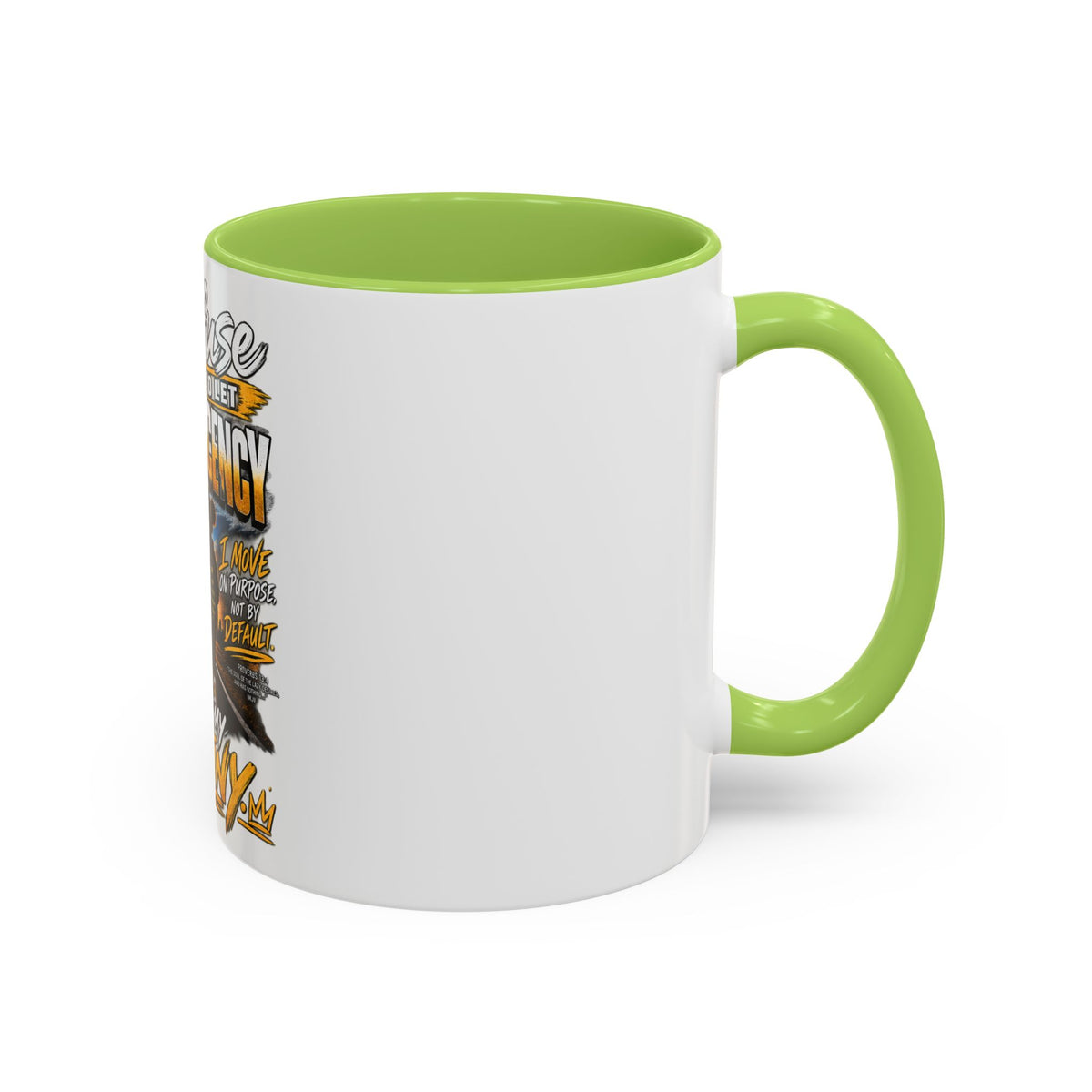 Coffee Mug – "I Refuse to Let Complacency Affect My Destiny" Motivational Accent Mug