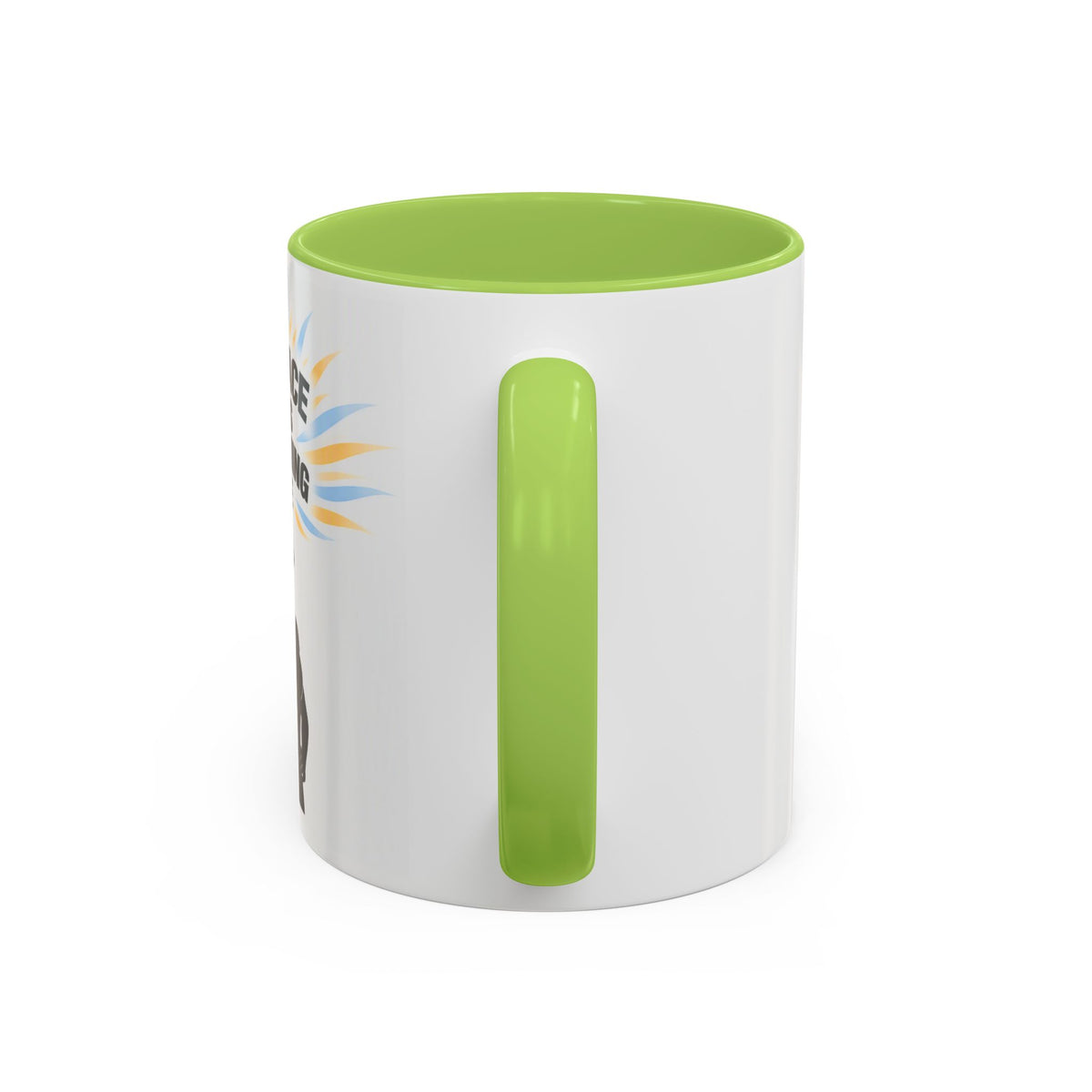 My Peace Means Everything to Me Accent Coffee Mug — Inspirational Self-Care Ceramic Mug