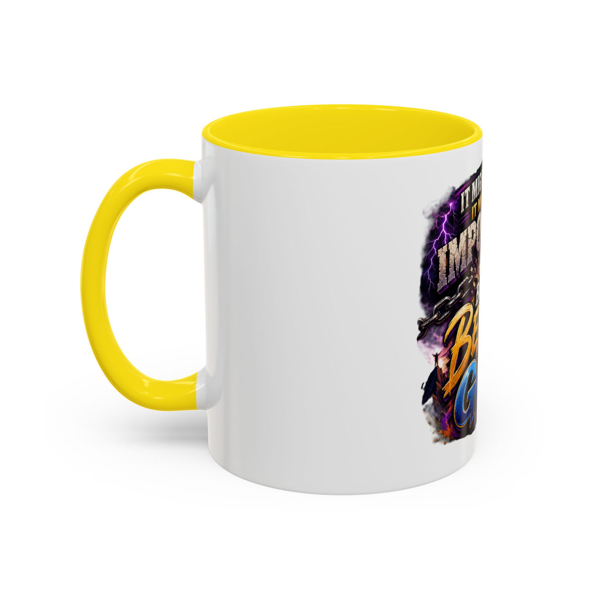 Believe God Coffee Mug — Inspirational Christian Faith Accent Mug (11/15oz)