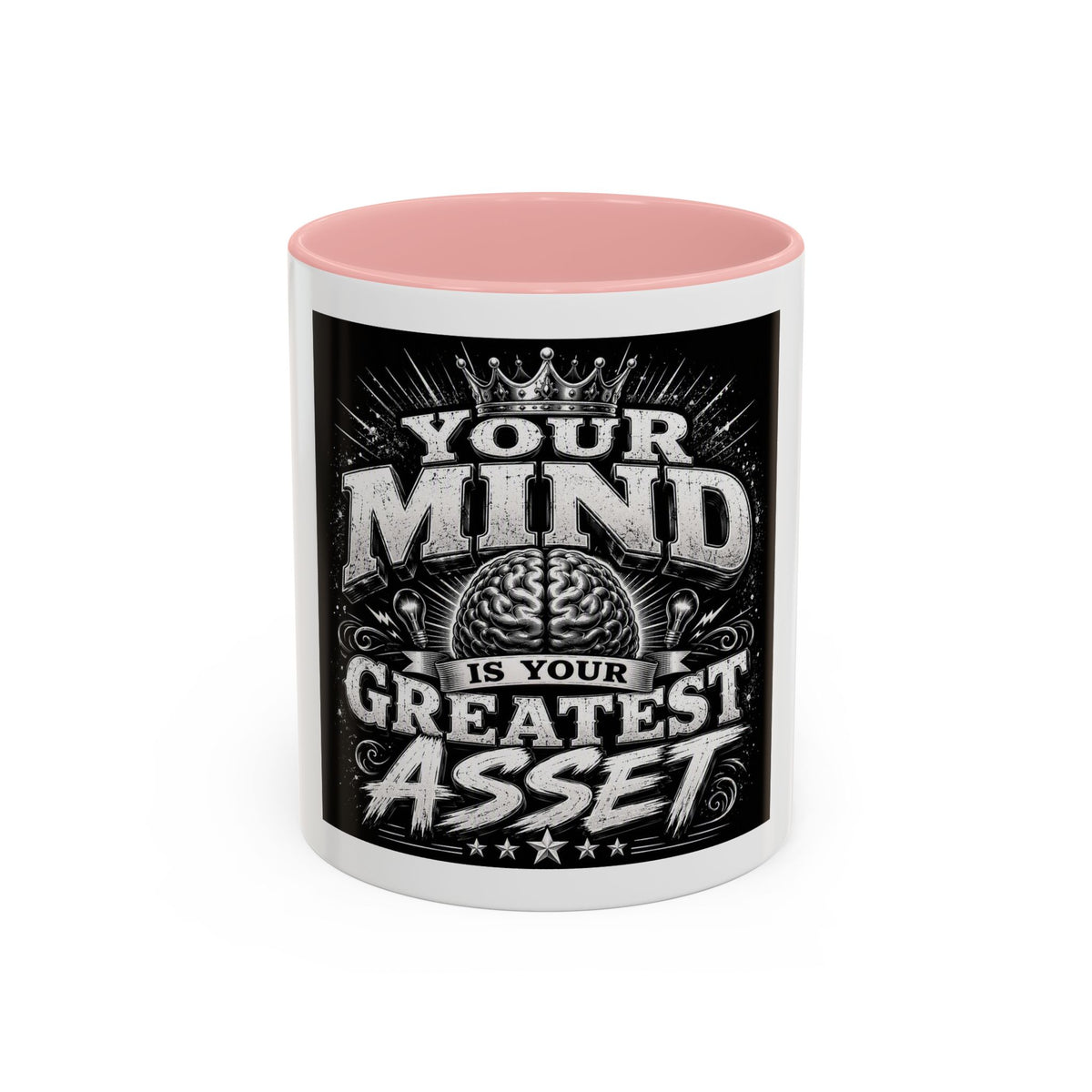 Motivational Coffee Mug — "Your Mind Is Your Greatest Asset" Accent Mug (11/15oz)
