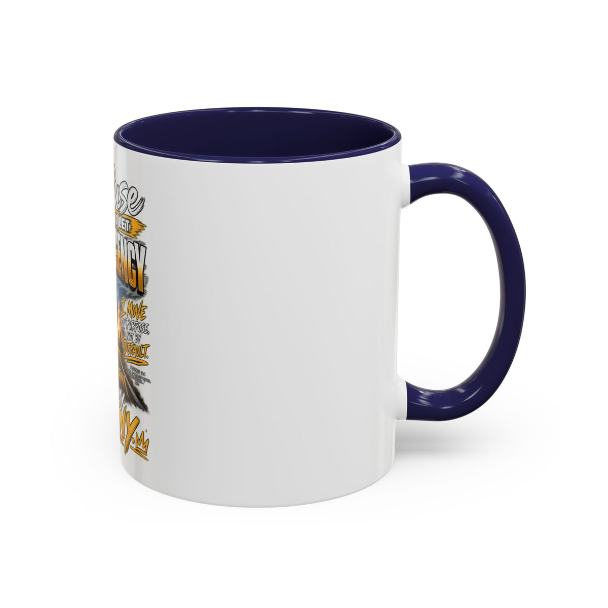 Motivational Coffee Mug — "I Refuse to Let Complacency Affect My Destiny"