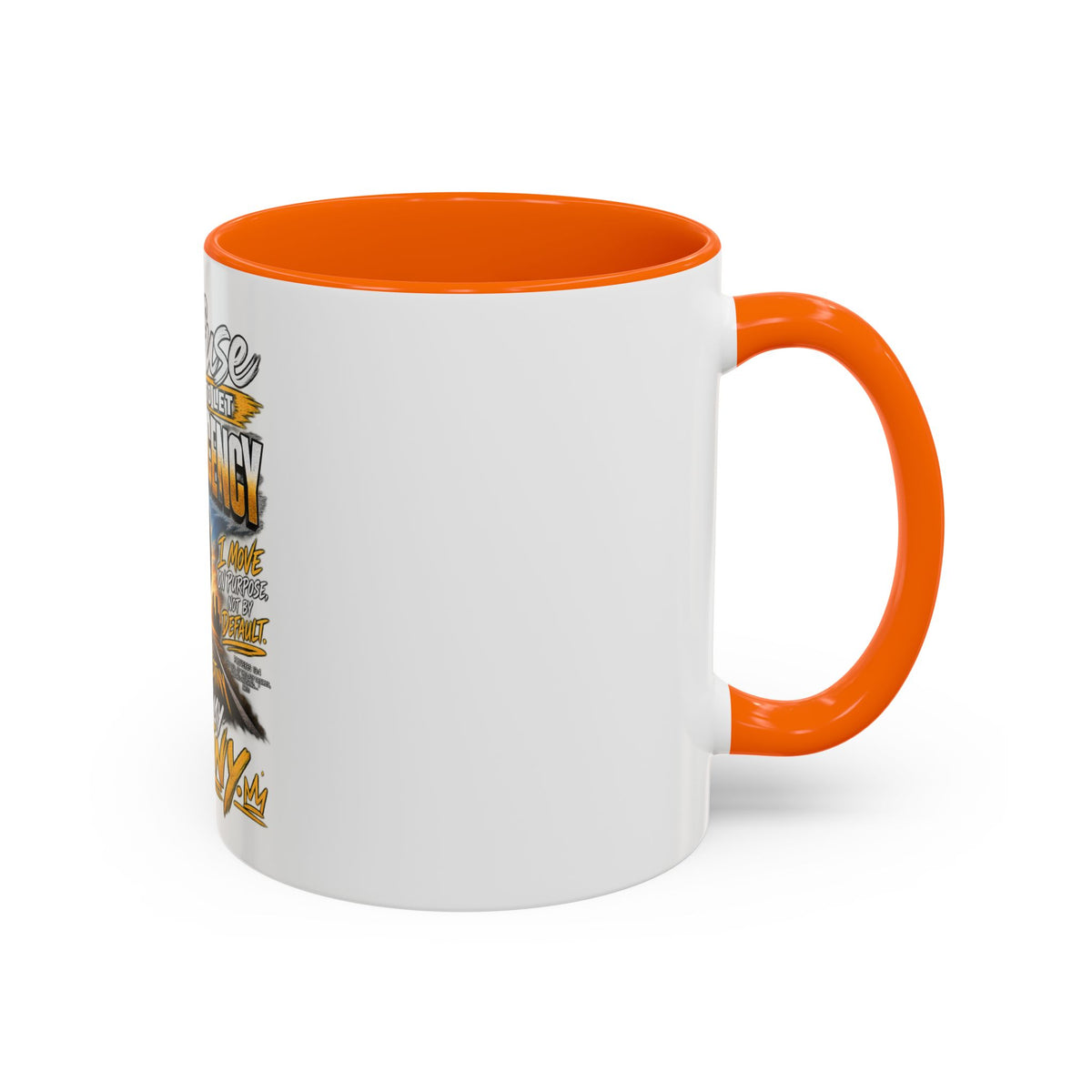 Motivational Coffee Mug — "I Refuse to Let Complacency Affect My Destiny"