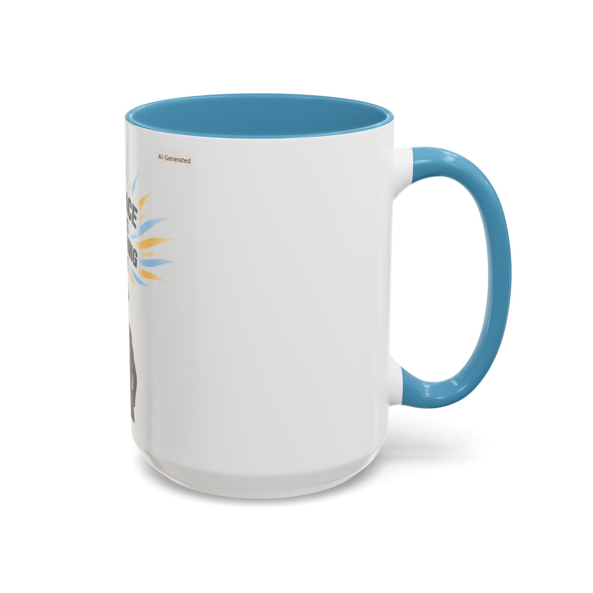 My Peace Means Everything to Me Accent Coffee Mug — Inspirational Self-Care Ceramic Mug