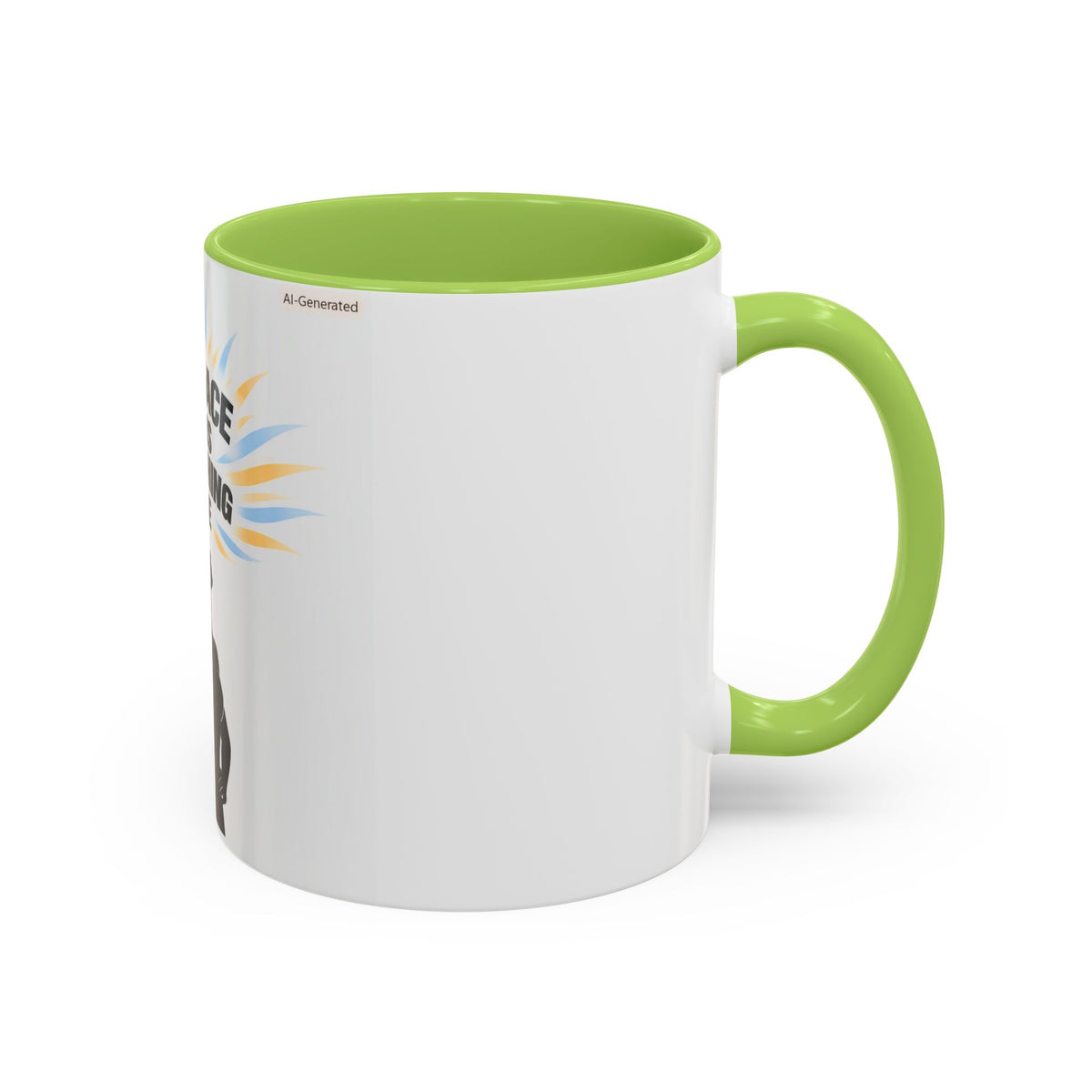 My Peace Means Everything to Me Accent Coffee Mug — Inspirational Self-Care Ceramic Mug