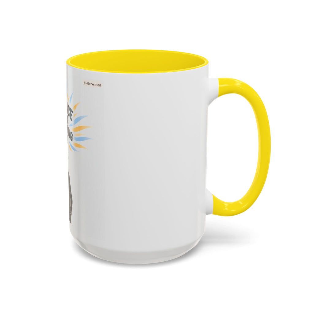 My Peace Means Everything to Me Accent Coffee Mug — Inspirational Self-Care Ceramic Mug
