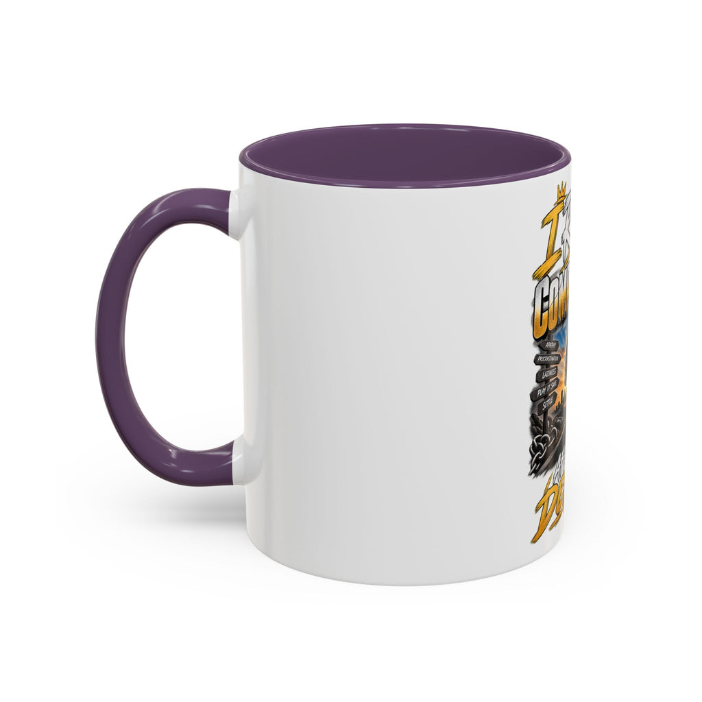 Motivational Coffee Mug — "I Refuse to Let Complacency Affect My Destiny"