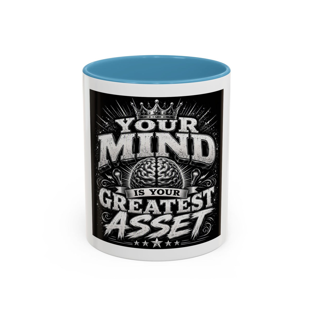 Motivational Coffee Mug — "Your Mind Is Your Greatest Asset" Accent Mug (11/15oz)