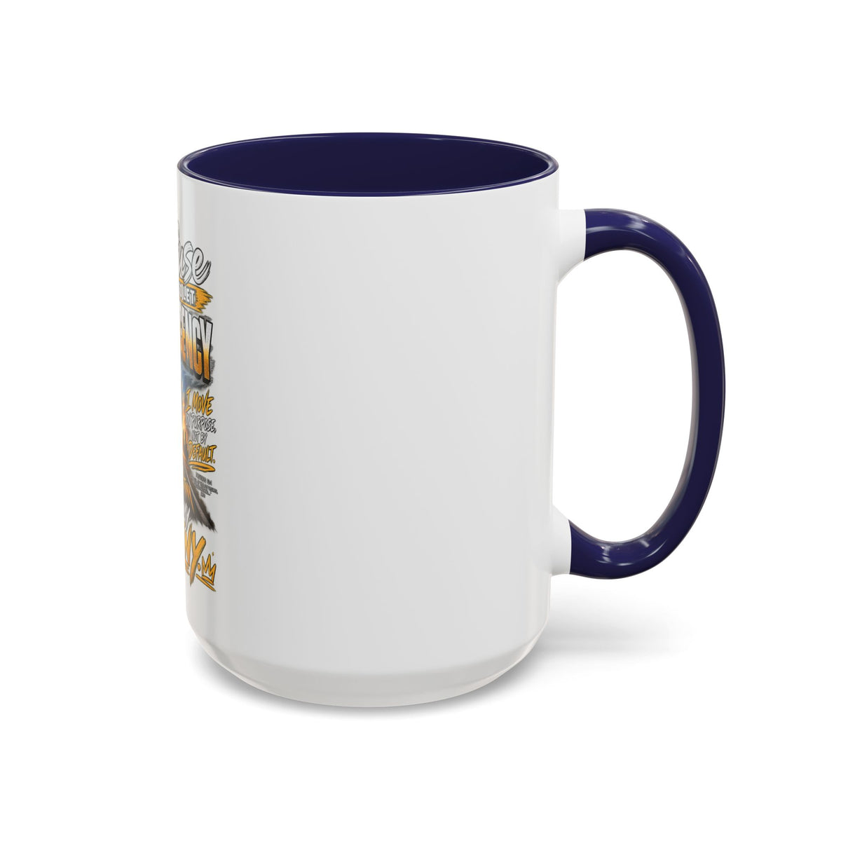 Motivational Coffee Mug — "I Refuse to Let Complacency Affect My Destiny"