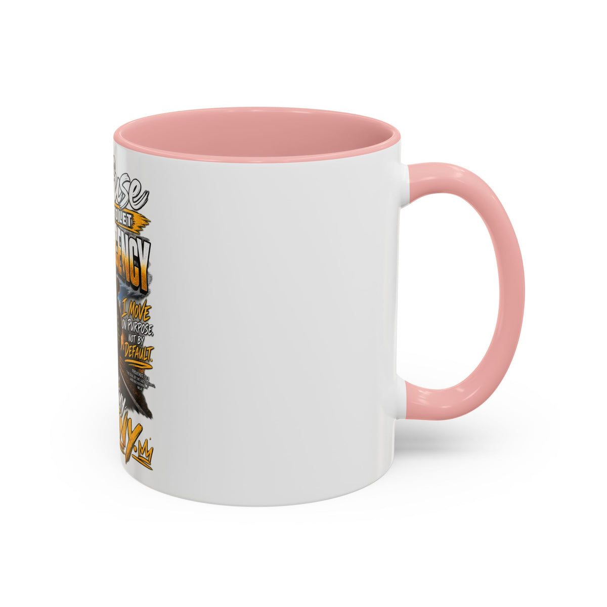 Coffee Mug – "I Refuse to Let Complacency Affect My Destiny" Motivational Accent Mug