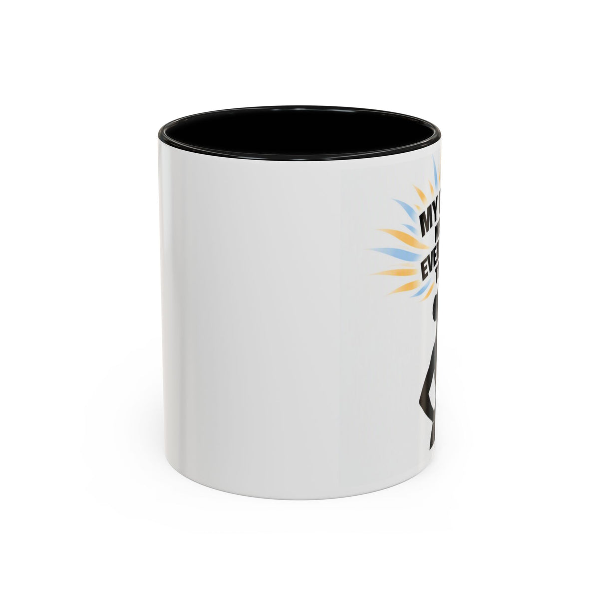 My Peace Means Everything to Me Accent Coffee Mug — Inspirational Self-Care Ceramic Mug
