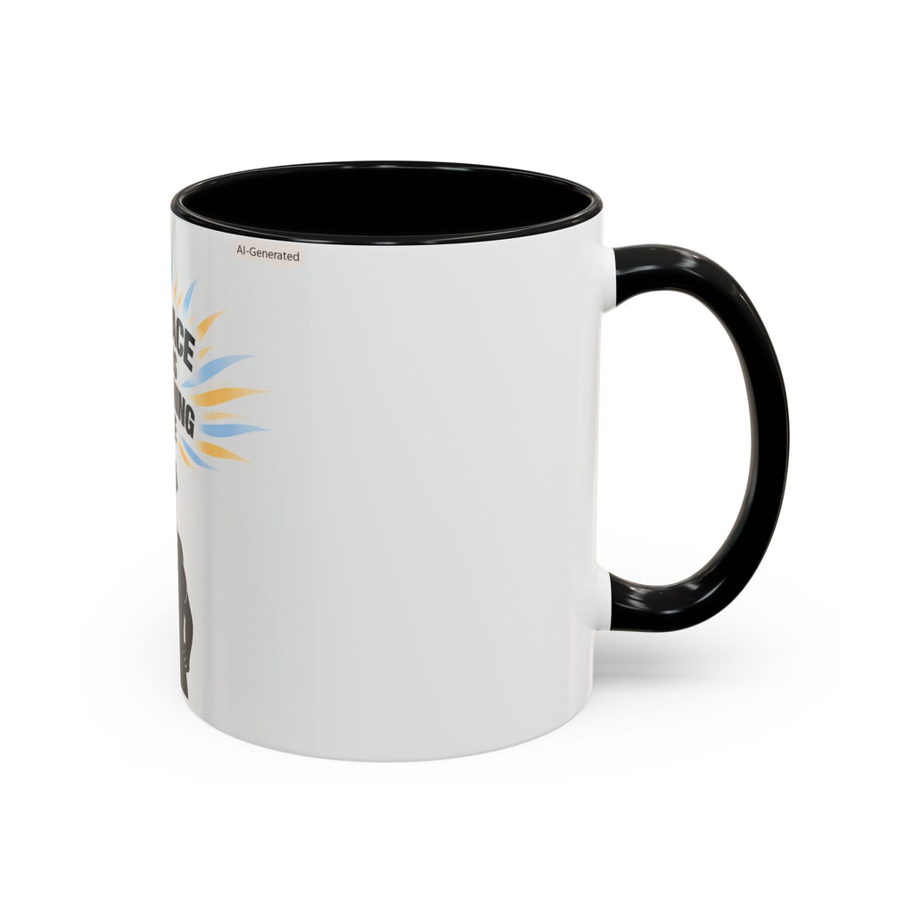 My Peace Means Everything to Me Accent Coffee Mug — Inspirational Self-Care Ceramic Mug