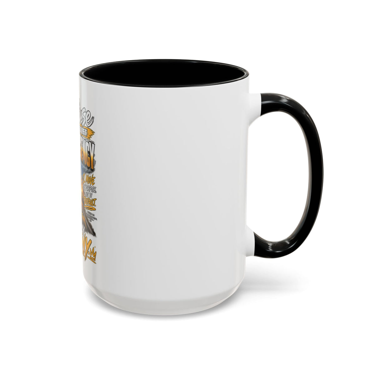 Motivational Coffee Mug — "I Refuse to Let Complacency Affect My Destiny"