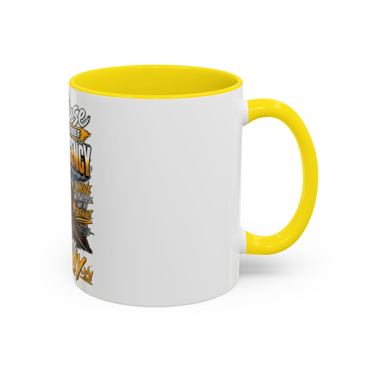 Coffee Mug – "I Refuse to Let Complacency Affect My Destiny" Motivational Accent Mug
