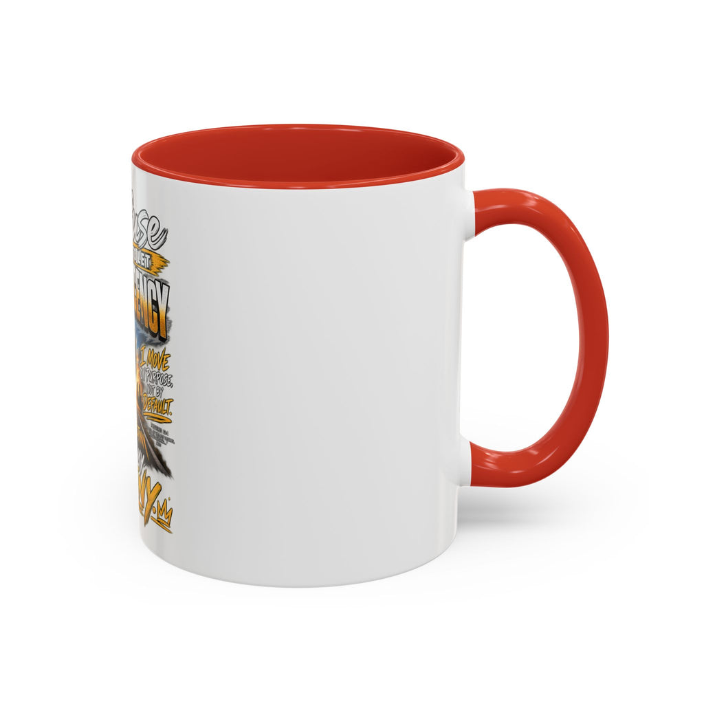Motivational Coffee Mug — "I Refuse to Let Complacency Affect My Destiny"
