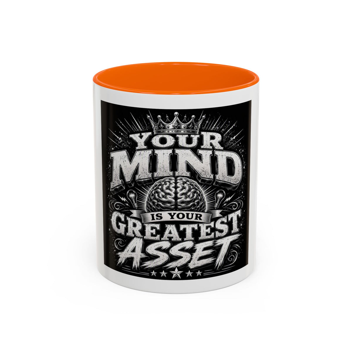 Motivational Coffee Mug — "Your Mind Is Your Greatest Asset" Accent Mug (11/15oz)