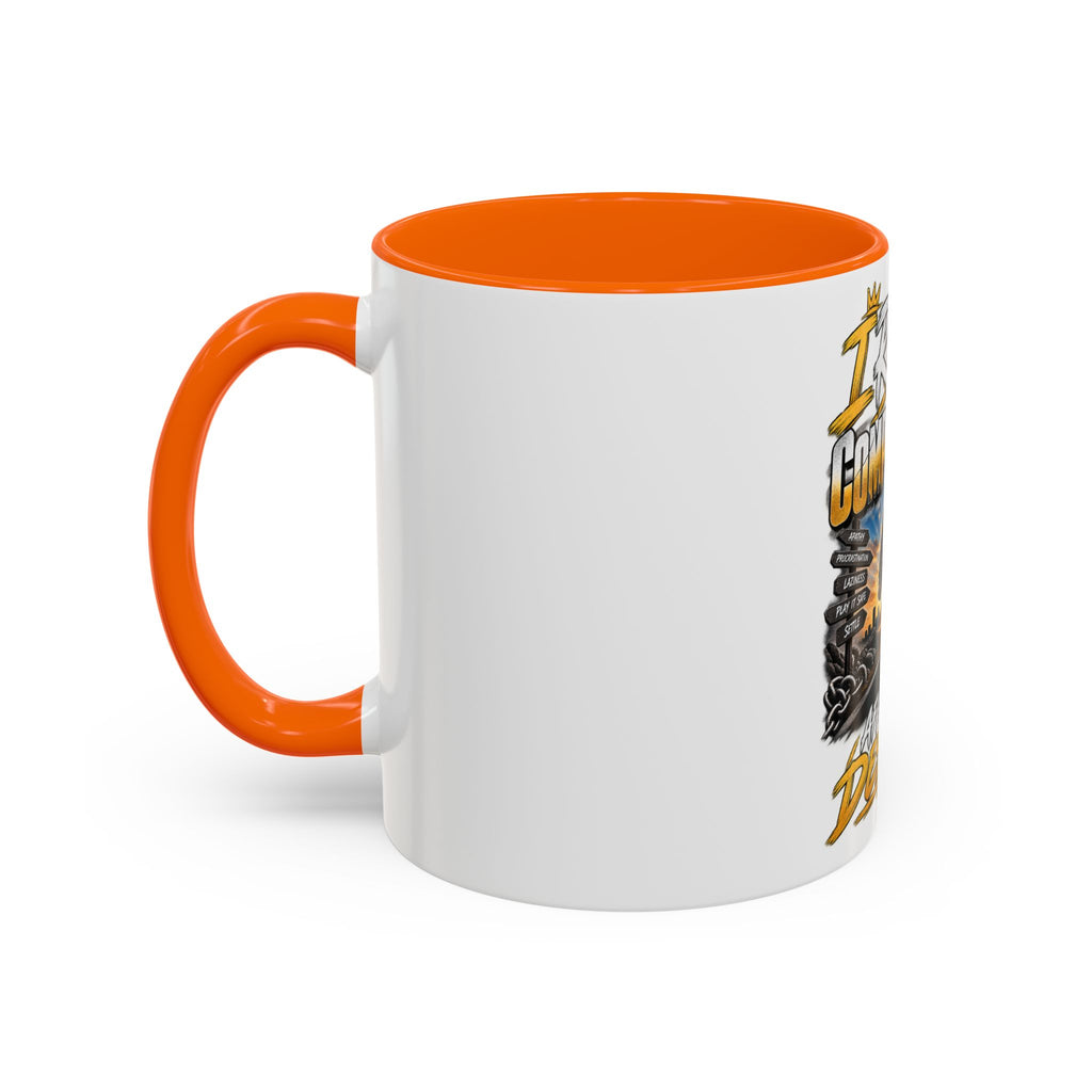 Motivational Coffee Mug — "I Refuse to Let Complacency Affect My Destiny"