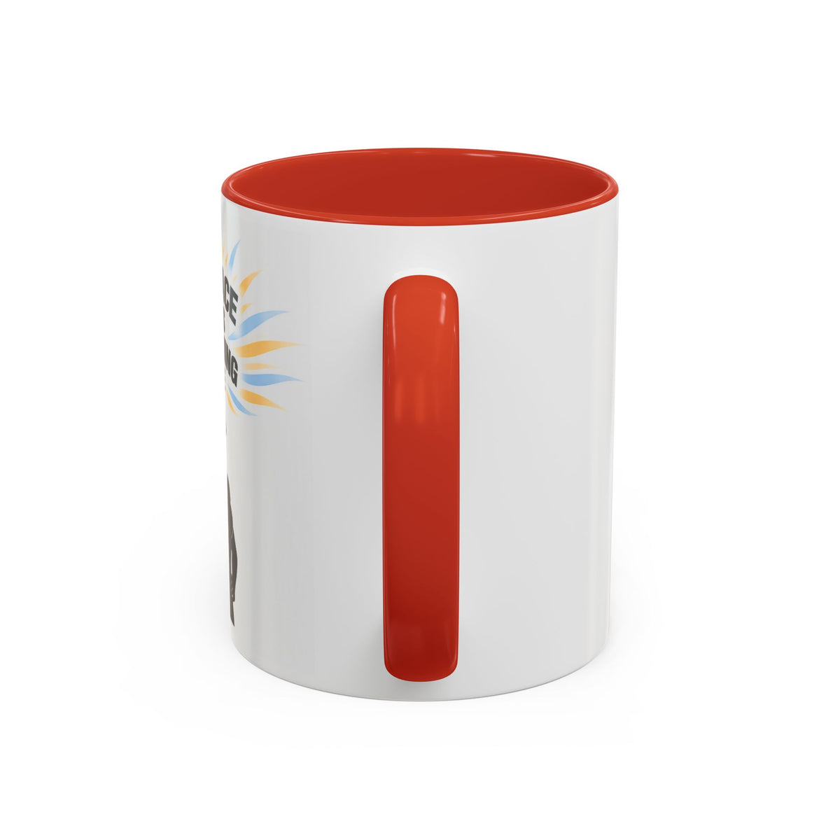 My Peace Means Everything to Me Accent Coffee Mug — Inspirational Self-Care Ceramic Mug