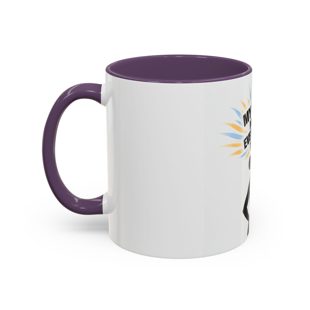 My Peace Means Everything to Me Accent Coffee Mug — Inspirational Self-Care Ceramic Mug