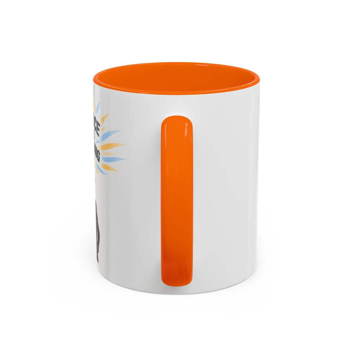 My Peace Means Everything to Me Accent Coffee Mug — Inspirational Self-Care Ceramic Mug