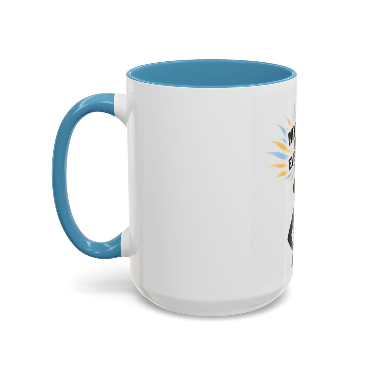 My Peace Means Everything to Me Accent Coffee Mug — Inspirational Self-Care Ceramic Mug