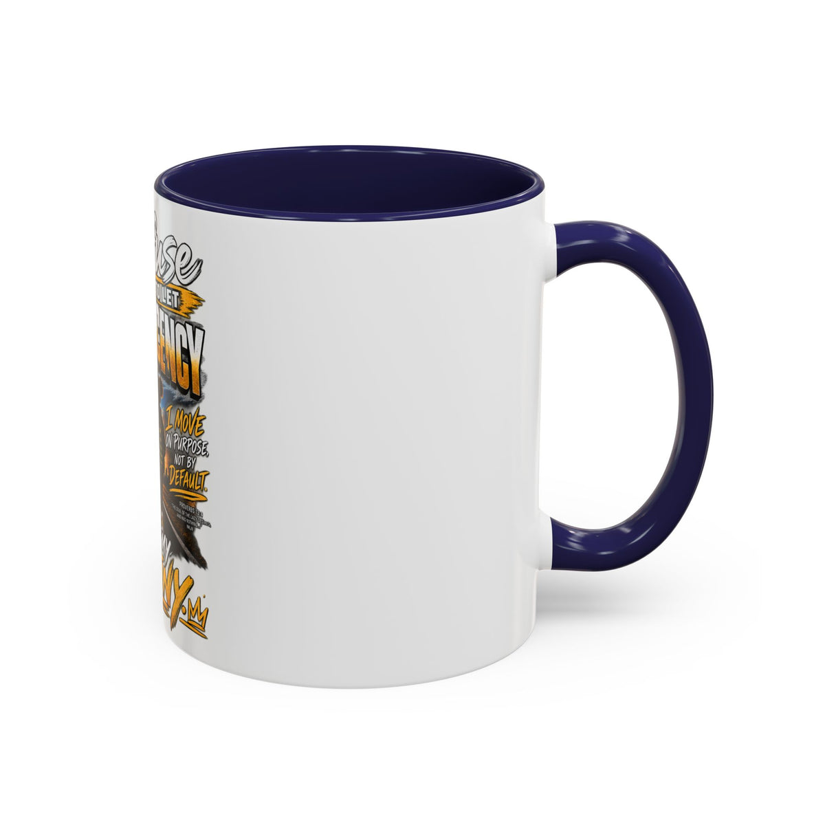 Coffee Mug – "I Refuse to Let Complacency Affect My Destiny" Motivational Accent Mug