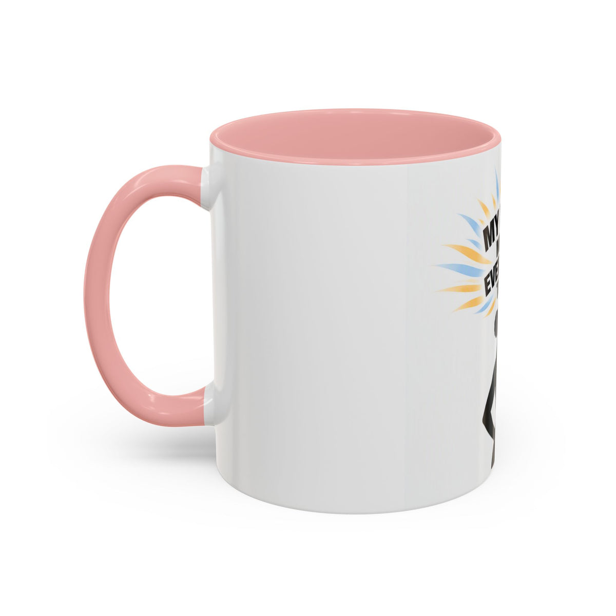My Peace Means Everything to Me Accent Coffee Mug — Inspirational Self-Care Ceramic Mug