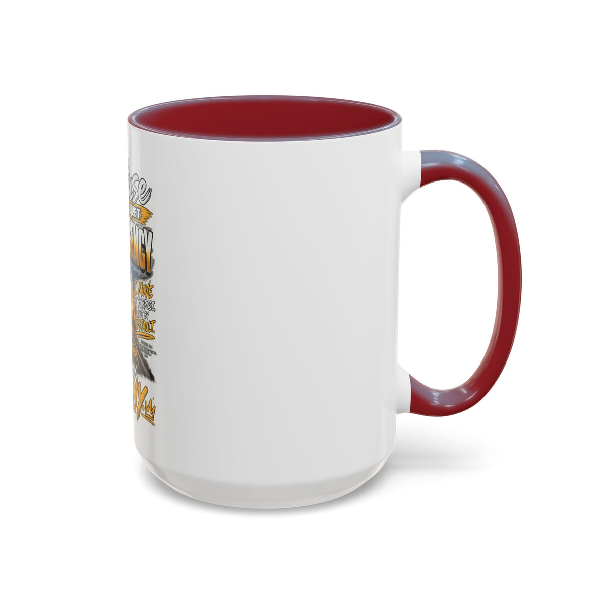 Motivational Coffee Mug — "I Refuse to Let Complacency Affect My Destiny"