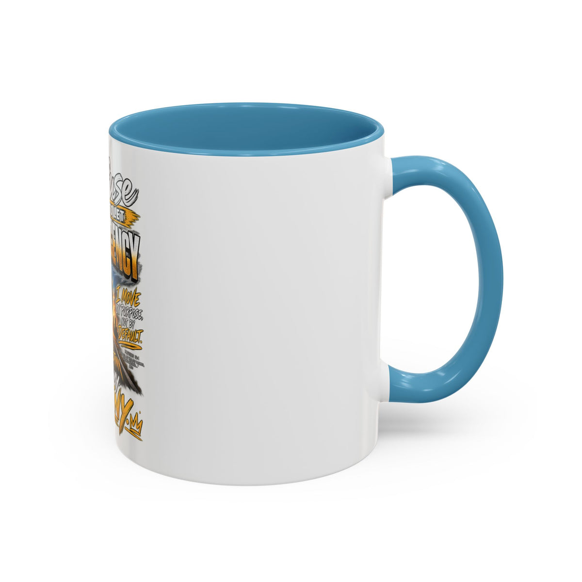 Motivational Coffee Mug — "I Refuse to Let Complacency Affect My Destiny"