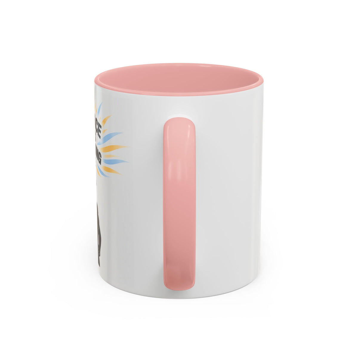 My Peace Means Everything to Me Accent Coffee Mug — Inspirational Self-Care Ceramic Mug