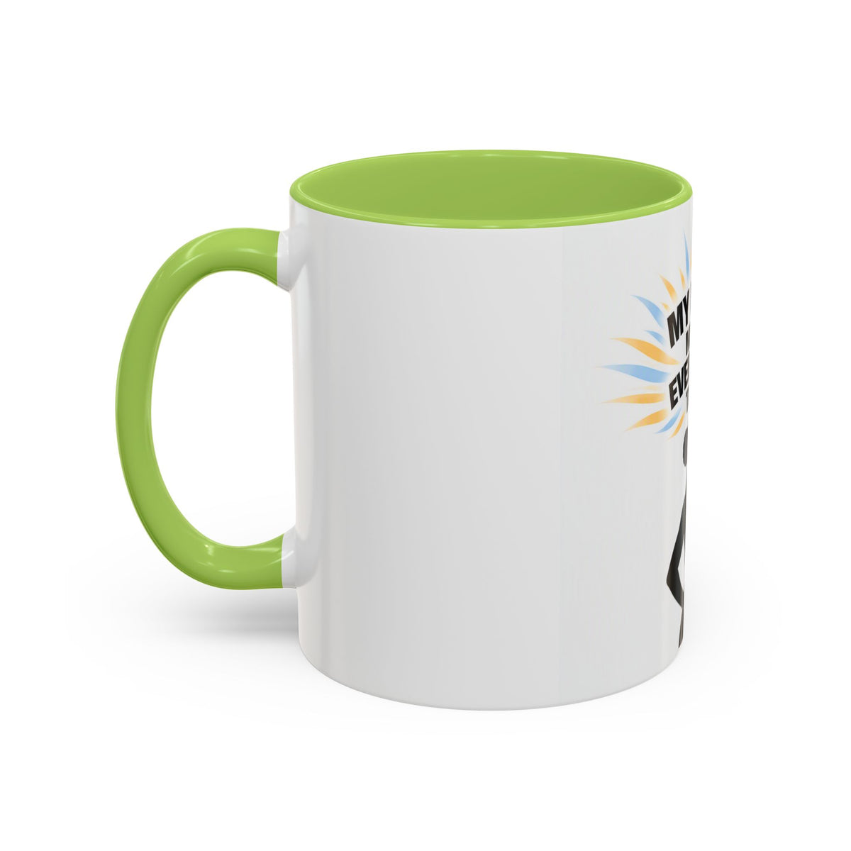 My Peace Means Everything to Me Accent Coffee Mug — Inspirational Self-Care Ceramic Mug