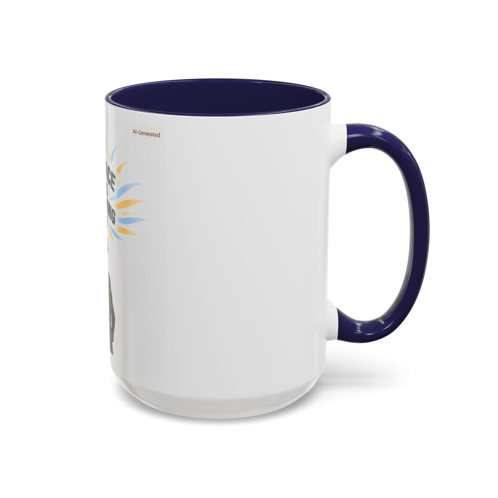 My Peace Means Everything to Me Accent Coffee Mug — Inspirational Self-Care Ceramic Mug