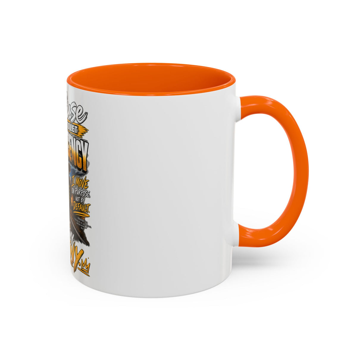 Coffee Mug – "I Refuse to Let Complacency Affect My Destiny" Motivational Accent Mug