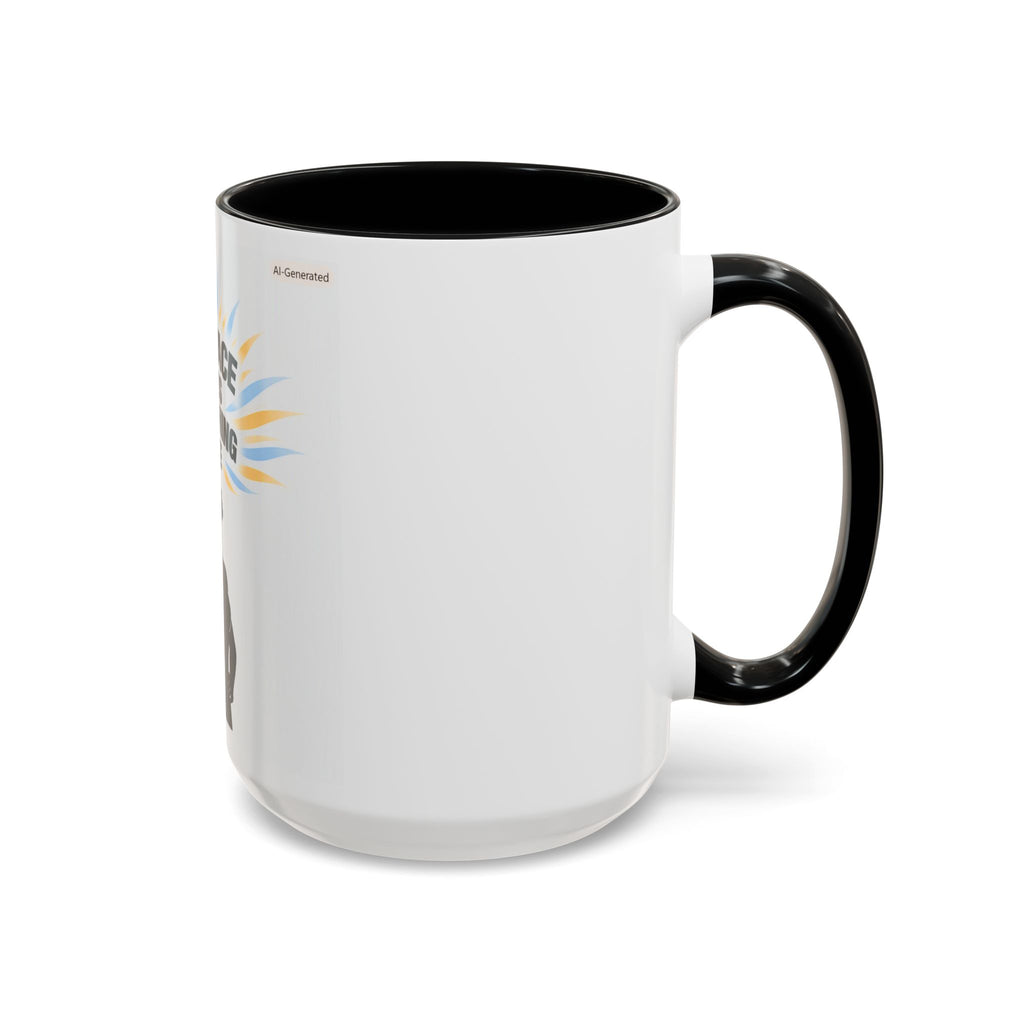 My Peace Means Everything to Me Accent Coffee Mug — Inspirational Self-Care Ceramic Mug