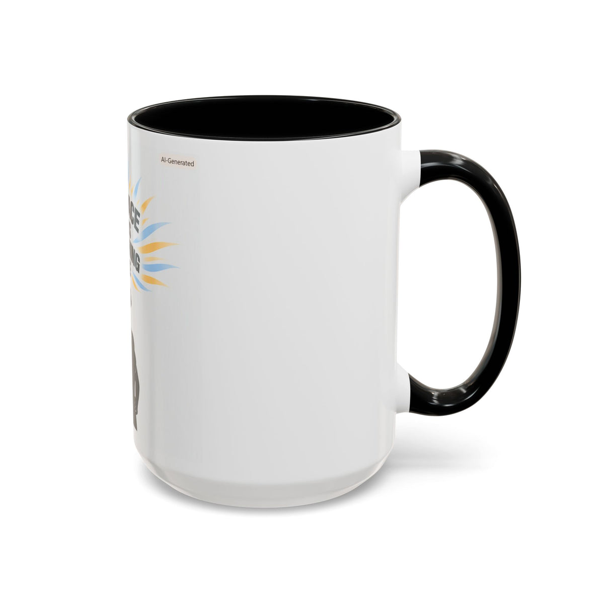 My Peace Means Everything to Me Accent Coffee Mug — Inspirational Self-Care Ceramic Mug