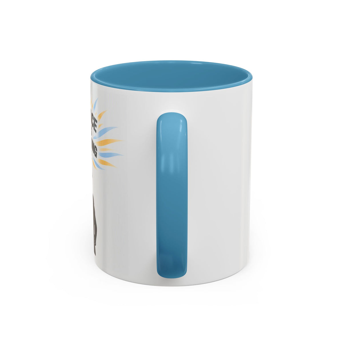 My Peace Means Everything to Me Accent Coffee Mug — Inspirational Self-Care Ceramic Mug
