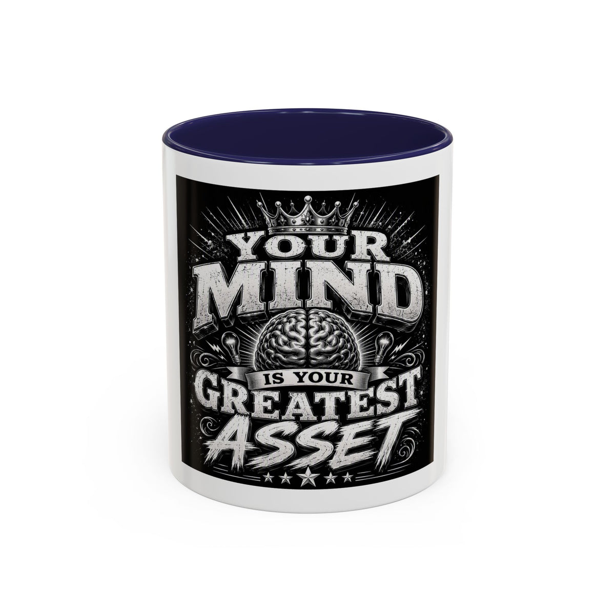 Motivational Coffee Mug — "Your Mind Is Your Greatest Asset" Accent Mug (11/15oz)