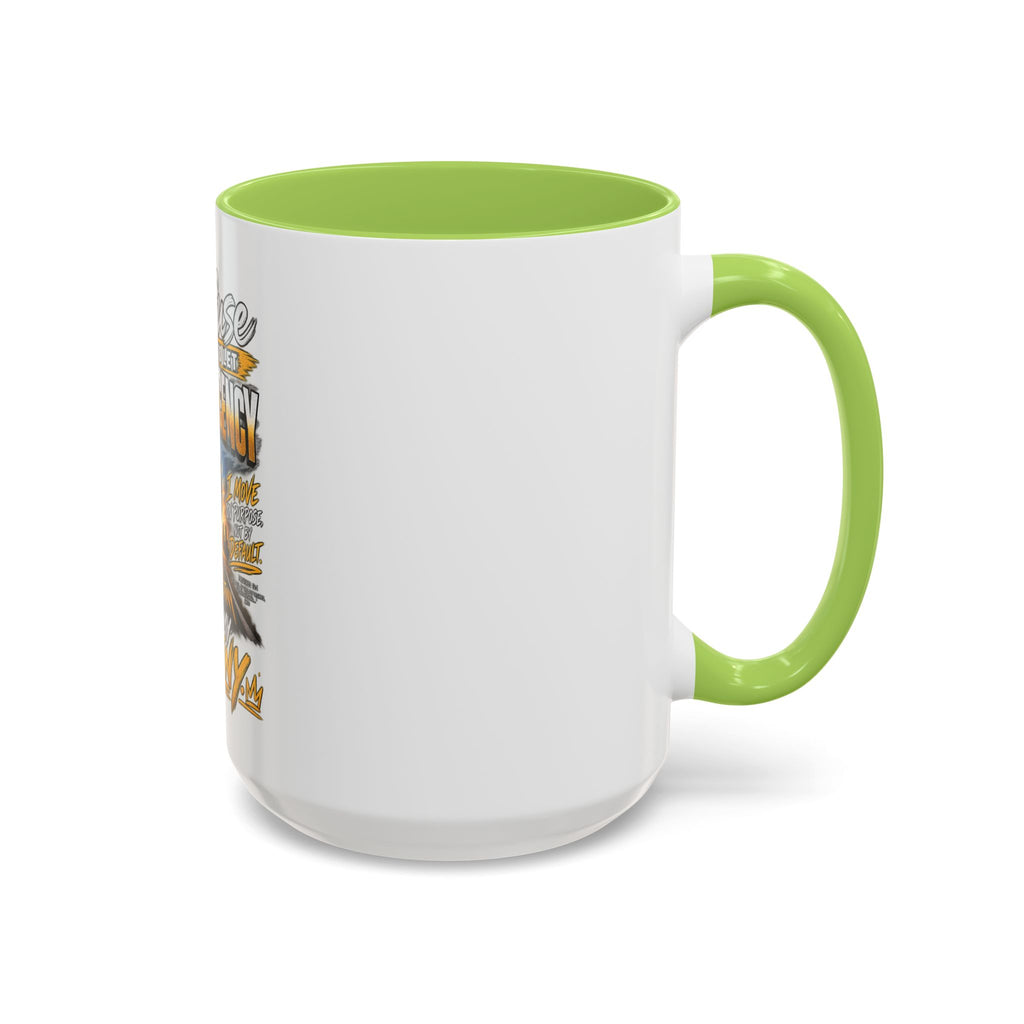 Motivational Coffee Mug — "I Refuse to Let Complacency Affect My Destiny"