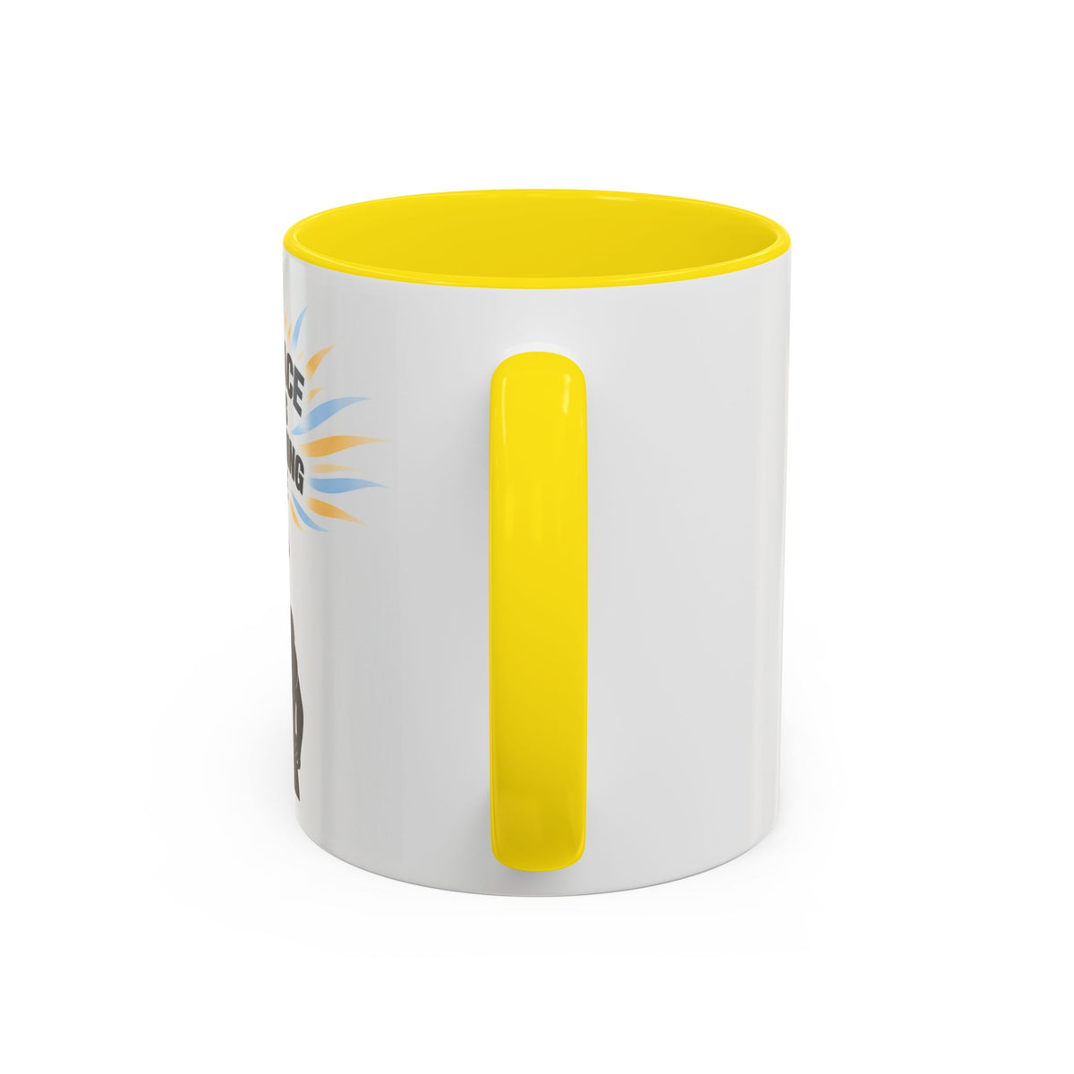 My Peace Means Everything to Me Accent Coffee Mug — Inspirational Self-Care Ceramic Mug