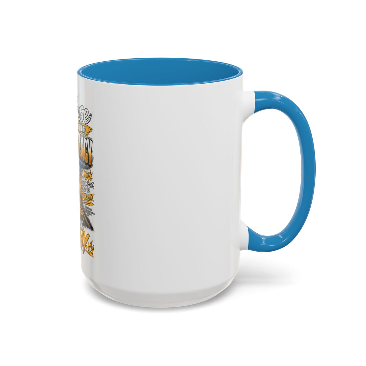Motivational Coffee Mug — "I Refuse to Let Complacency Affect My Destiny"