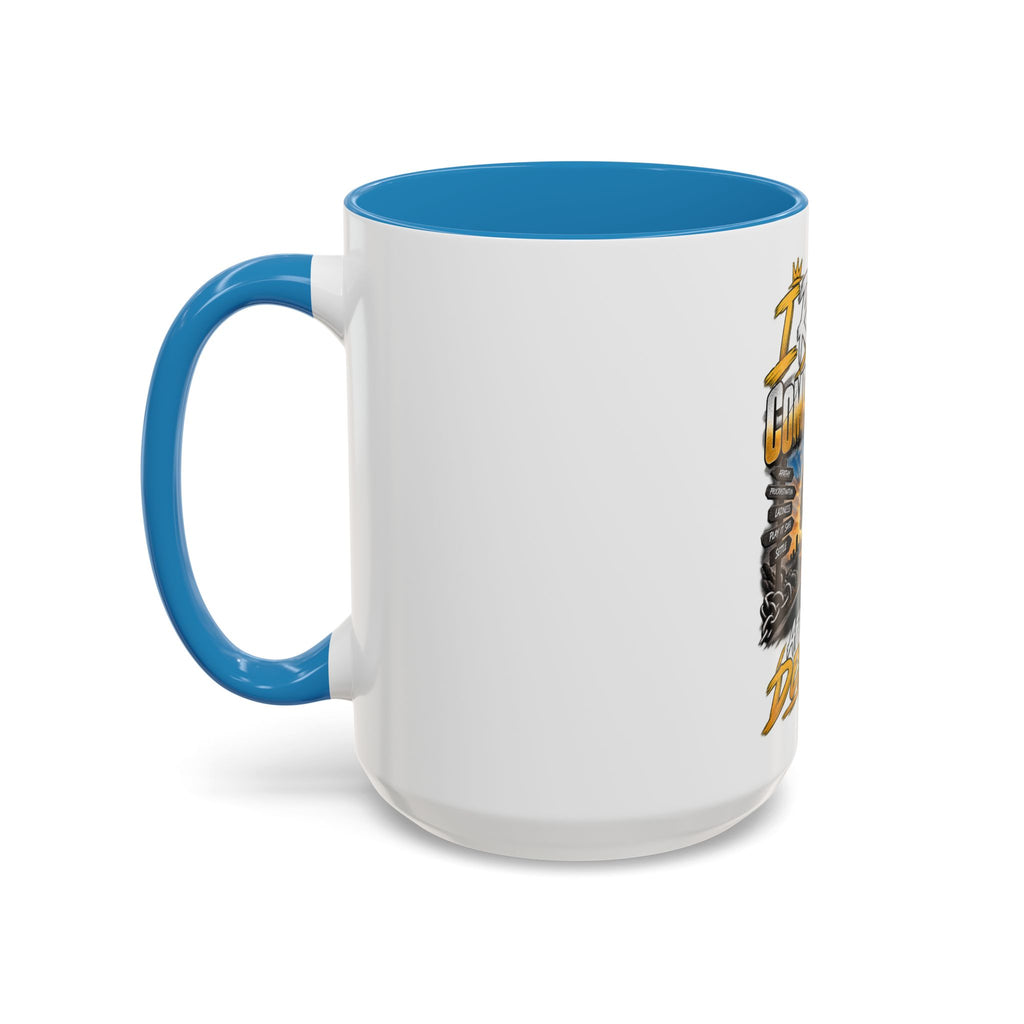 Motivational Coffee Mug — "I Refuse to Let Complacency Affect My Destiny"