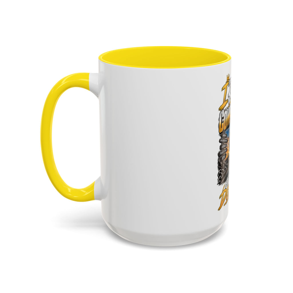 Motivational Coffee Mug — "I Refuse to Let Complacency Affect My Destiny"
