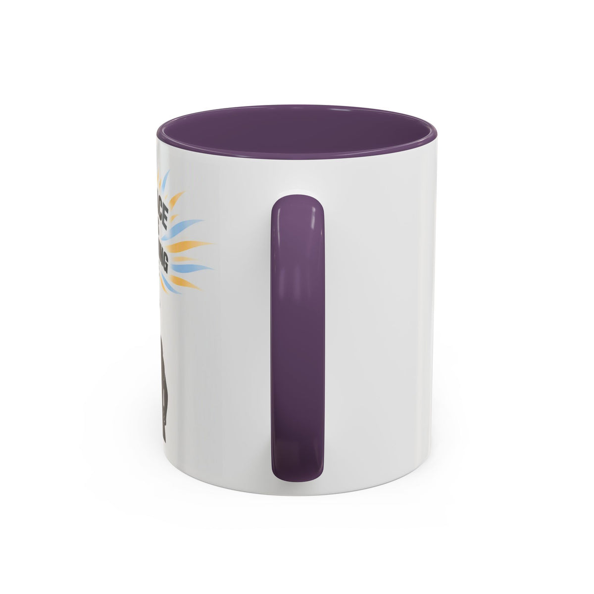 My Peace Means Everything to Me Accent Coffee Mug — Inspirational Self-Care Ceramic Mug